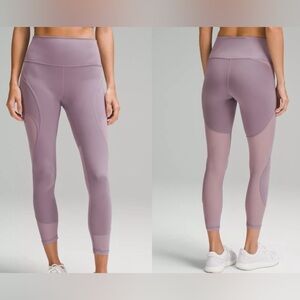 lululemon purple mesh leggings size 4